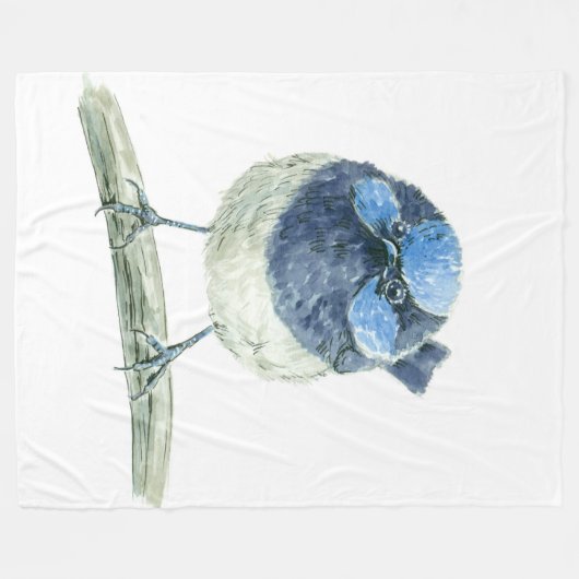Fairy Wren Fleecedecke (Vorderseite (Horizontal))