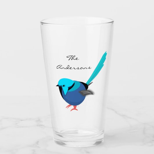 Fairy Wren Glas (Vorderseite)