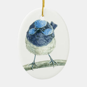 Fairy Wren Keramikornament