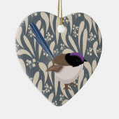 Fairy Wren Keramikornament (Rechts)