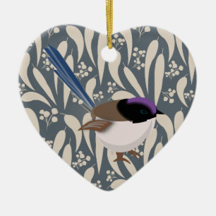 Fairy Wren Keramikornament