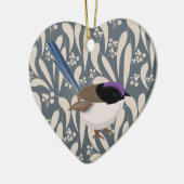 Fairy Wren Keramikornament (Links)