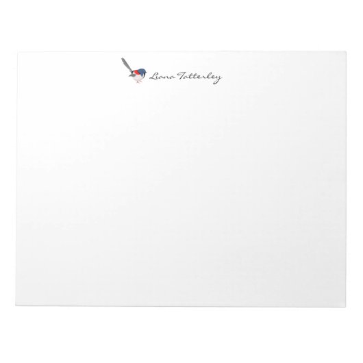 Fairy Wren Notizblock (Vorderseite)