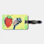 Fairy Wren Painting Gepäckanhänger (Rückseite horizontal)