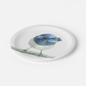 Fairy Wren Pappteller (Schrägansicht)