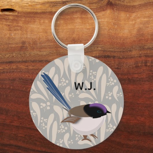 Fairy Wren Schlüsselanhänger (Vorderseite)