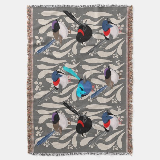 Fairy Wrens Decke (Vorderseite Vertikal)