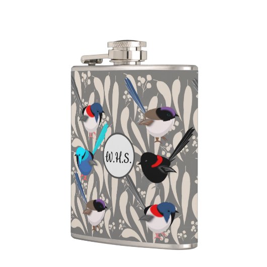 Fairy Wrens Flachmann (Links)