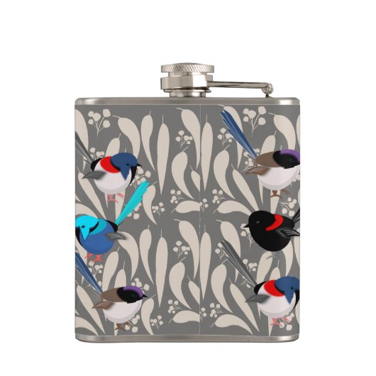 Fairy Wrens Flachmann (Rückseite)