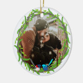 Fairy Wrens Foto Frame Keramik Ornament (Links)