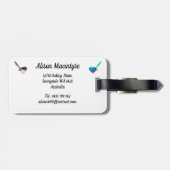 Fairy Wrens Gepäckanhänger (Rückseite horizontal)