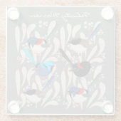 Fairy Wrens Glasuntersetzer (Rückseite)