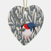 Fairy Wrens Keramik Ornament (Links)
