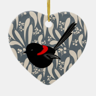 Fairy Wrens Keramikornament
