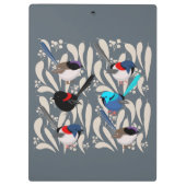Fairy Wrens Klemmbrett (Rückseite)