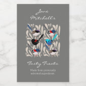 Fairy Wrens Lebensmitteletikett (Einzelnes Label)