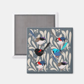 Fairy Wrens Magnet (Vorderseite/Rückseite)