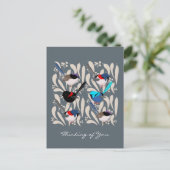 Fairy Wrens Postkarte (Stehend Vorderseite)
