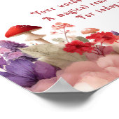 Fairy wünscht erste Geburtstagszeit Kapseluntersch Poster (Ecke)