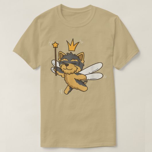 Fairy Yorkshire Terrier Dog Mystical Pet Fairy Lov T-Shirt (Design vorne)