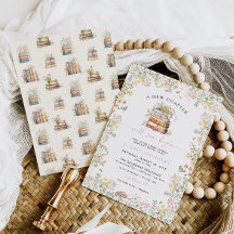 Fairybook-Baby-Shower-Einladung Mädchen Neues Kapi