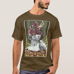 Fairycore Ästhetik David von Michelangelo Rose Mu T-Shirt