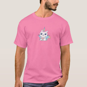 Fairycore Ästhetik Fairy Kawaii Einhornkatze und A T-Shirt