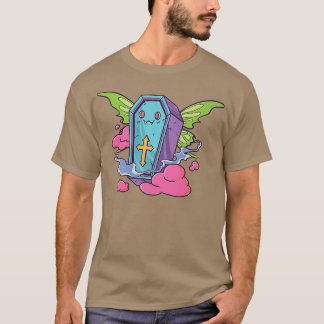 Fairycore Ästhetik Kawaii Fairy Coffin Bat Pastel T-Shirt