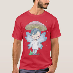 Fairycore Ästhetische Chibi Fairy Anime Boy Angel T-Shirt