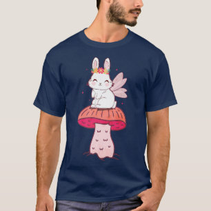 Fairycore ästhetische Cotattecore Fairy Bunny Mush T-Shirt