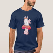 Fairycore ästhetische Cotattecore Fairy Bunny Mush T-Shirt (Vorderseite)