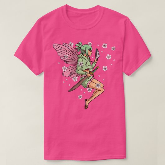 Fairycore Ästhetische Fairy Anime Girl Kitsune Fox T-Shirt (Design vorne)
