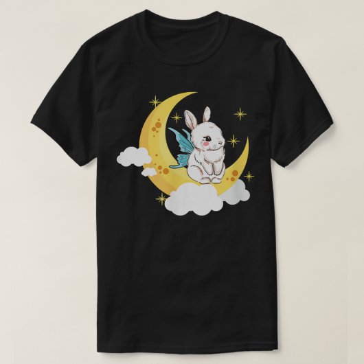 Fairycore ästhetische Fairy Bunny Kanbit auf einer T-Shirt (Design vorne)