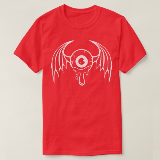 Fairycore Ästhetische Fairy Eyeball Blood Tropfen T-Shirt (Design vorne)