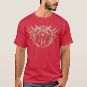 Fairycore Ästhetische Gothic Fairy Wings Skeleton T-Shirt