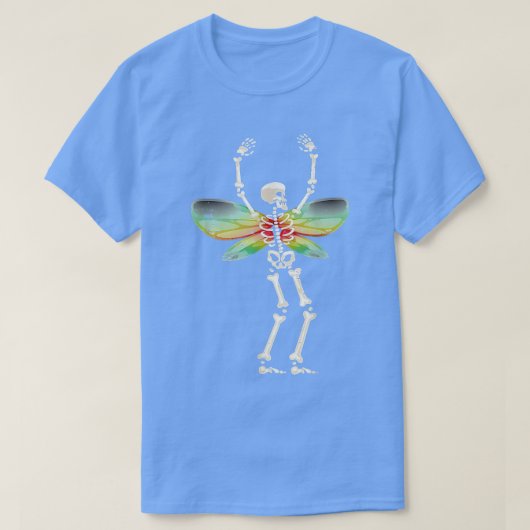 Fairycore Ästhetische Skelette Fairycore Grunge Go T-Shirt (Design vorne)