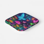 Fairycore-Butterflies-Blume und Pilze Pappteller (Gewinkelt)