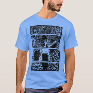 Fairycore Cotgingcore Girl Lost im Comic Woods T-Shirt