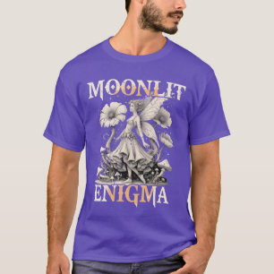 Fairycore Dunkle Fee Mondbeschienenes Rätselgesche T-Shirt