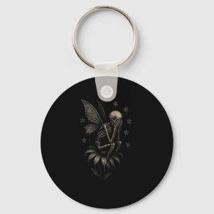 Fairycore Emo Goth T-Shirt Sad Cying Skeletts Fair Schlüsselanhänger