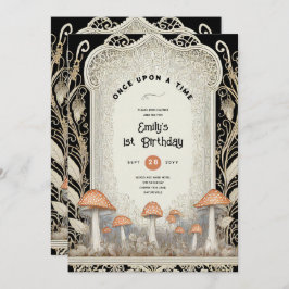 FAIRYCORE FAIRYTALE BABYSHOWER 1. GEBURTSTAG EINLADUNG