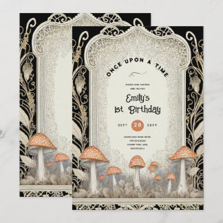 FAIRYCORE FAIRYTALE BABYSHOWER 1. GEBURTSTAG EINLADUNG