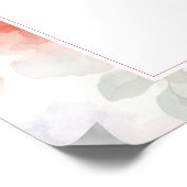 Fairycore Garden Birthday Party Guest Book Sign Poster (Ecke)