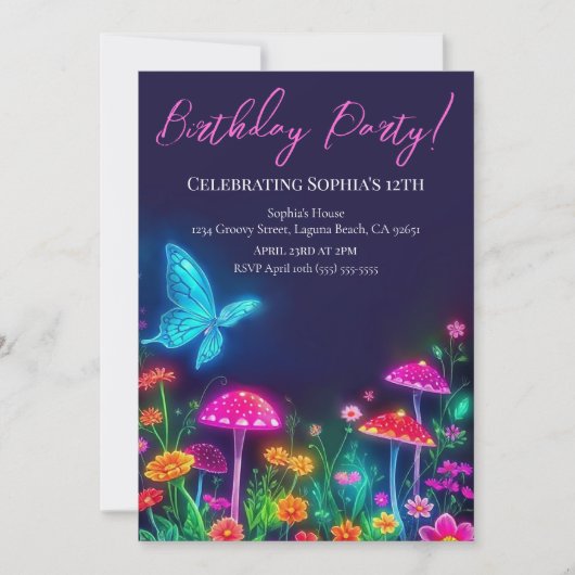 Fairycore Garden Einladung (Vorderseite)