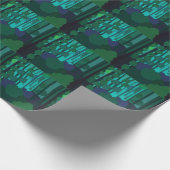 Fairycore-Kernwald Vintage Natur Geschenkpapier (Ecke)