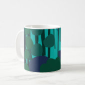 Fairycore-Kernwald Vintage Natur Kaffeetasse (Vorderseite Links)