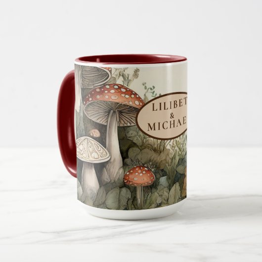 Fairycore Mushroom Goblincore Dekorgeschenk Tasse (Vorderseite Links)