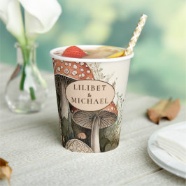 FAIRYCORE Mushrooms Goblincore Custom Party Pappbecher