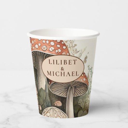 FAIRYCORE Mushrooms Goblincore Custom Party Pappbecher (Vorderseite)