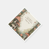 FAIRYCORE Mushrooms Goblincore Custom Party Serviette (Ecke)